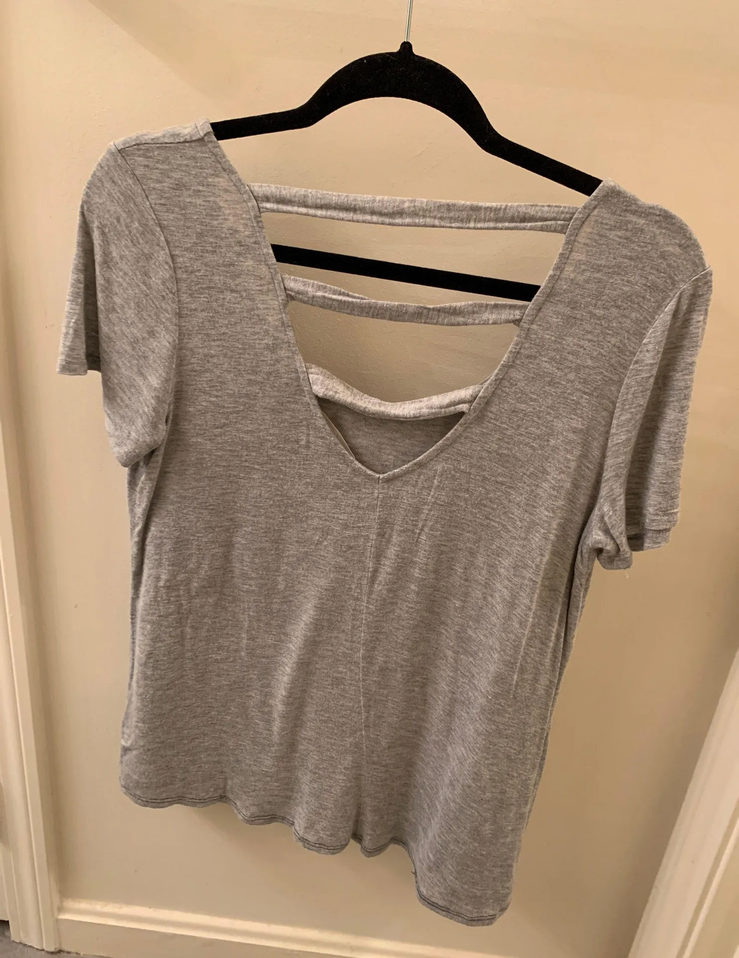 Nine Britton Gray Short Sleeve Top - Image 2