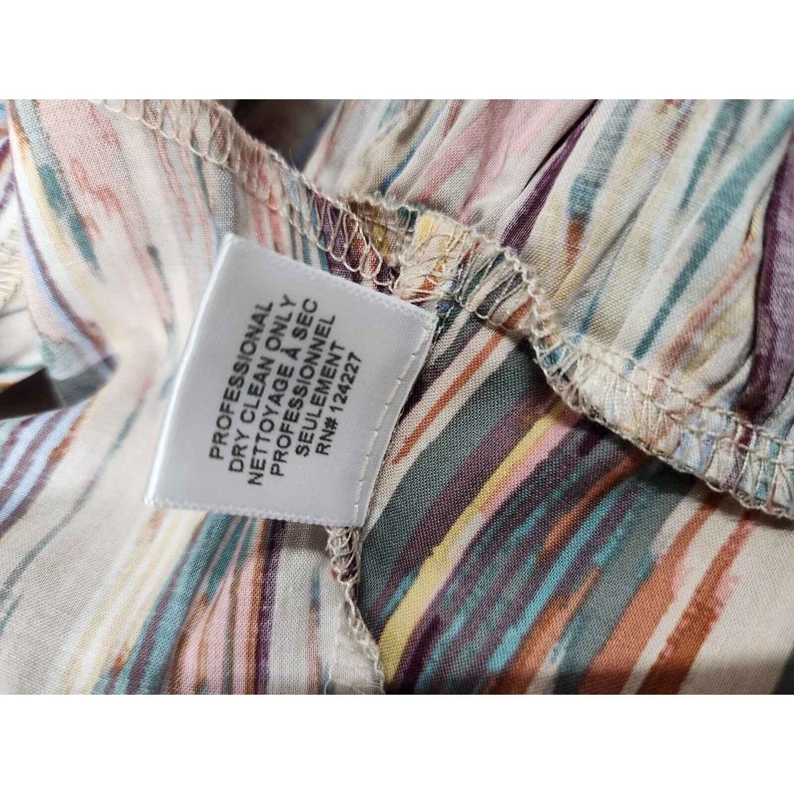 NWT Misa Martina Dress, Blurred Ikat Size S - Image 7