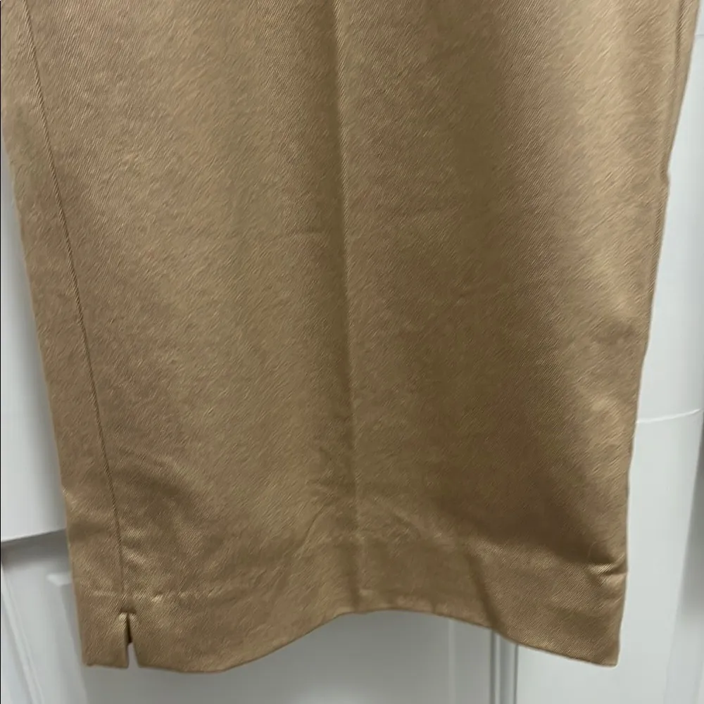 NWT Three Forks Cotton Blend Straight Leg Stretch Twill Khaki Trousers - Image 6
