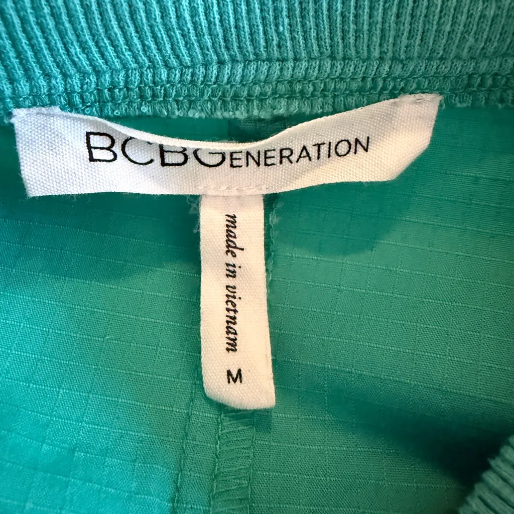 BCBGeneration NWOT Teal Bomber Jacket - Image 5