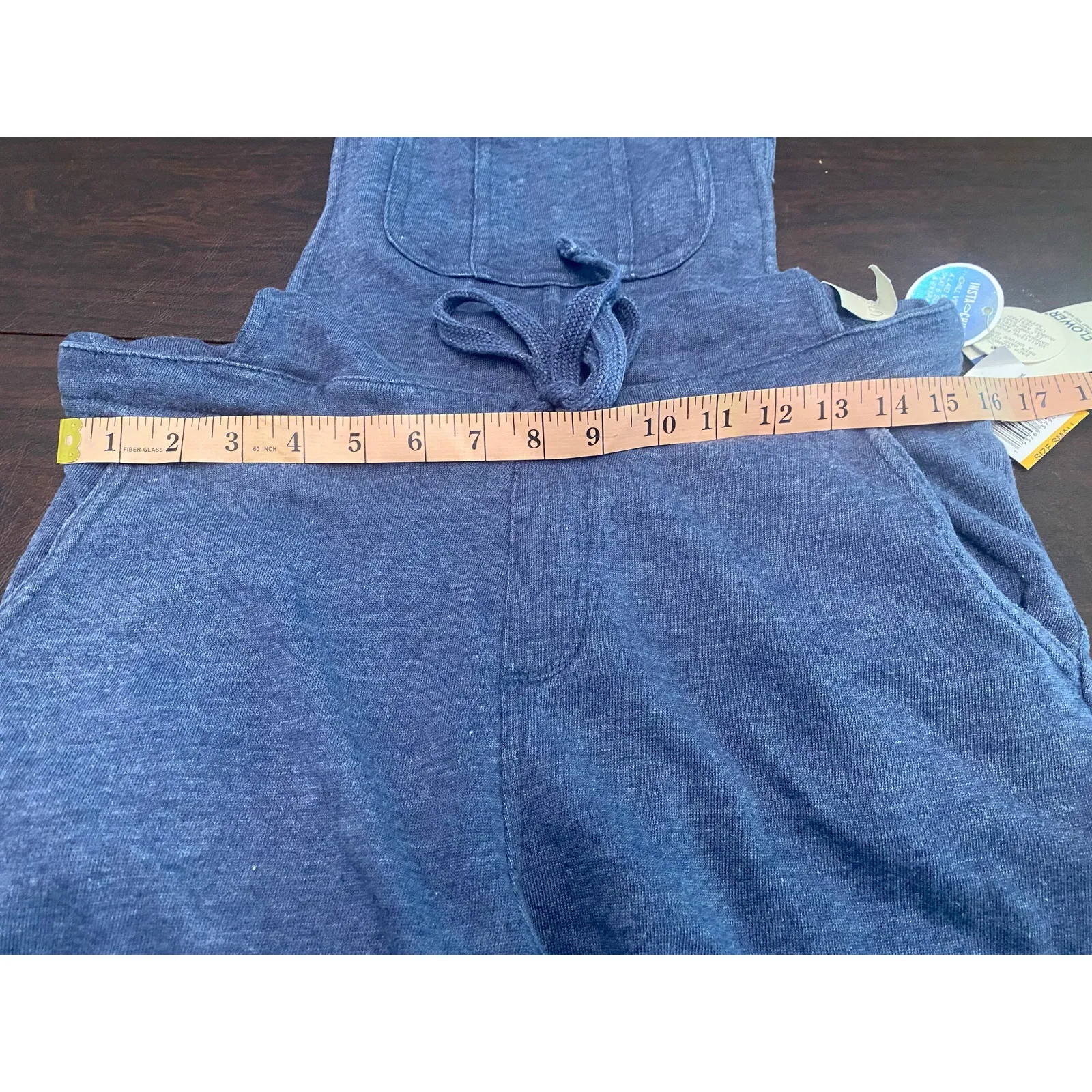 Wallflower Insta Chill Blue Knit Overalls Women’s‎ Small Athleisure Cozy Basic - Image 5