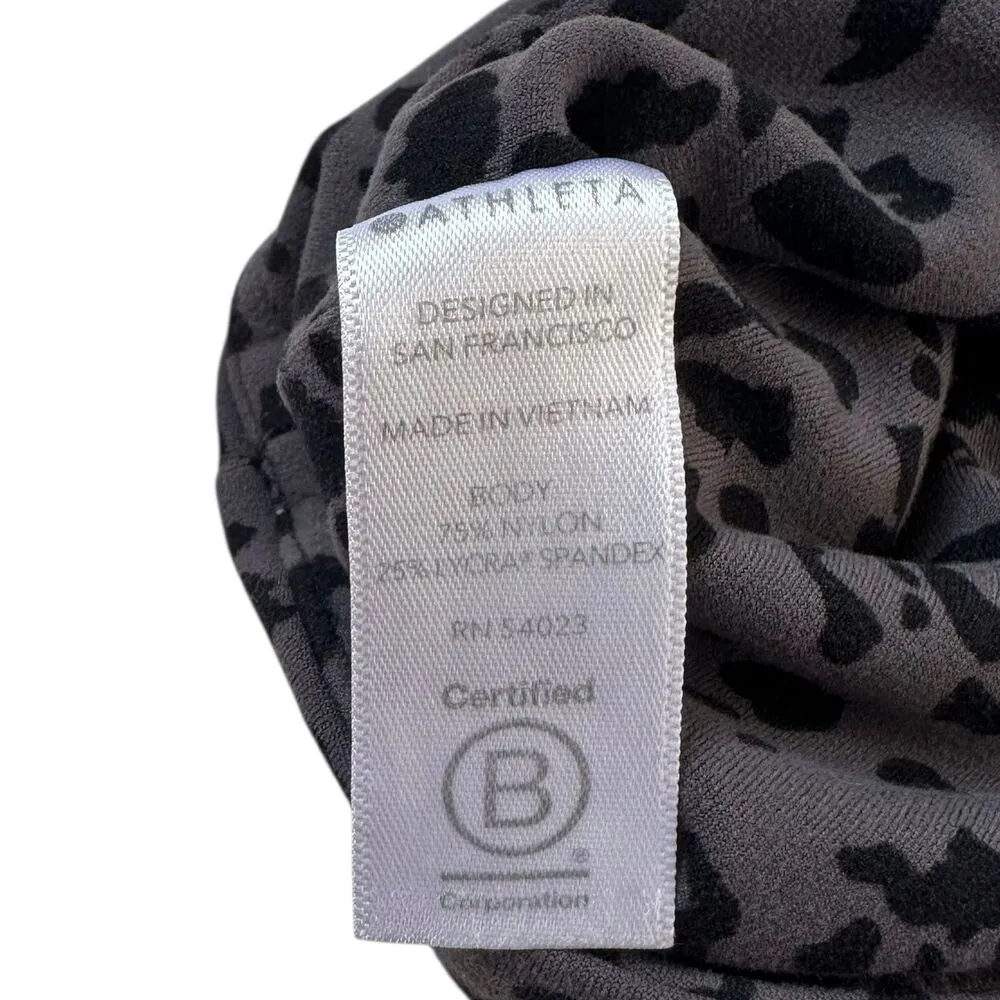 Athleta Gray Animal Print High Rise Leggings Women Size Small | 63-17 - Image 4