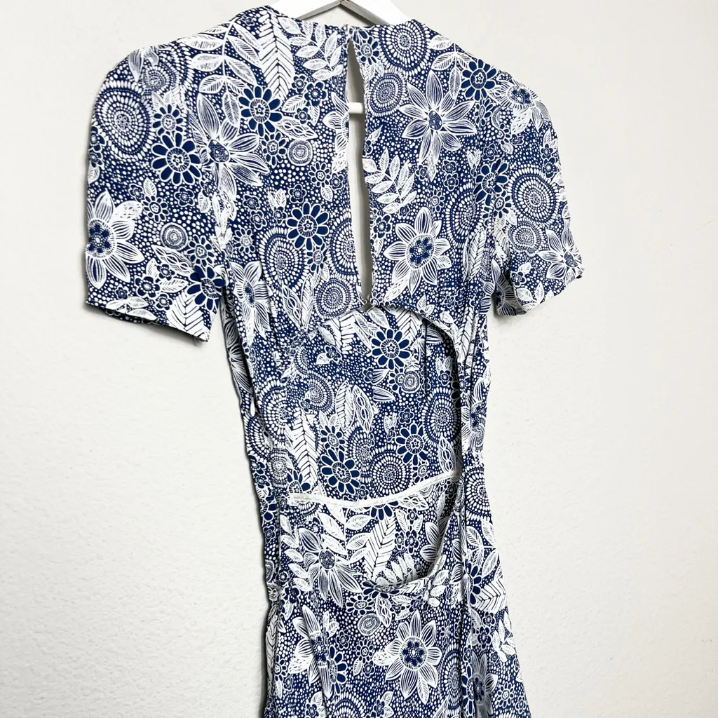 Reformation Floral Paisley Print Mini Dress - Image 5