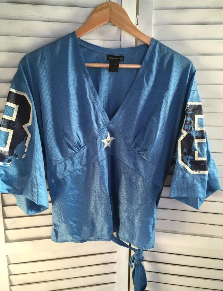 Sexy Football Jersey Blue Size M - Image 4