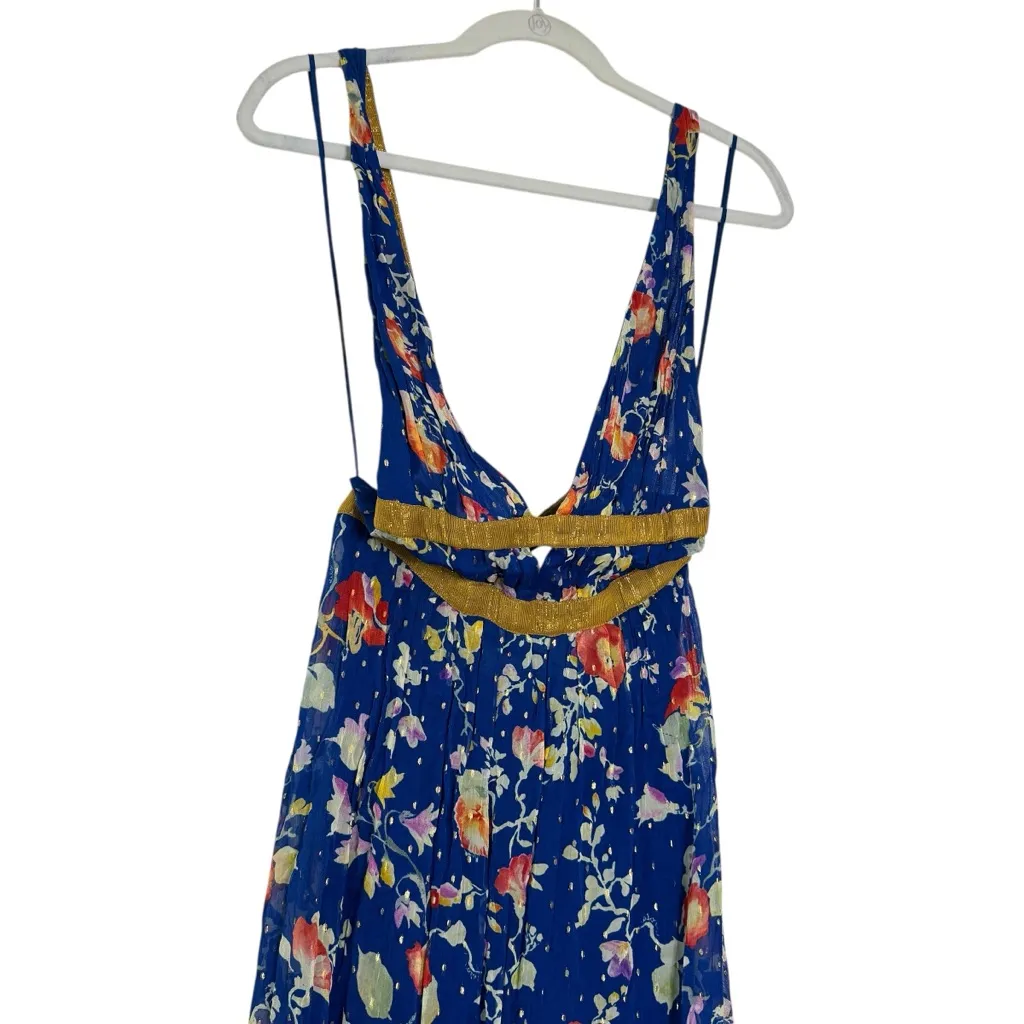 Rixo Charlotte Dress Blue - Image 5