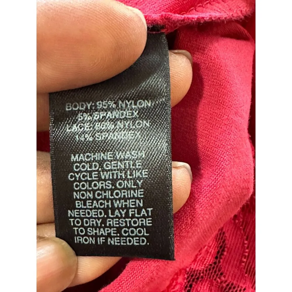 White House Black Market Lace Trim Cami Tank Top Y2K Office Siren Corp Core Sz M - Image 8