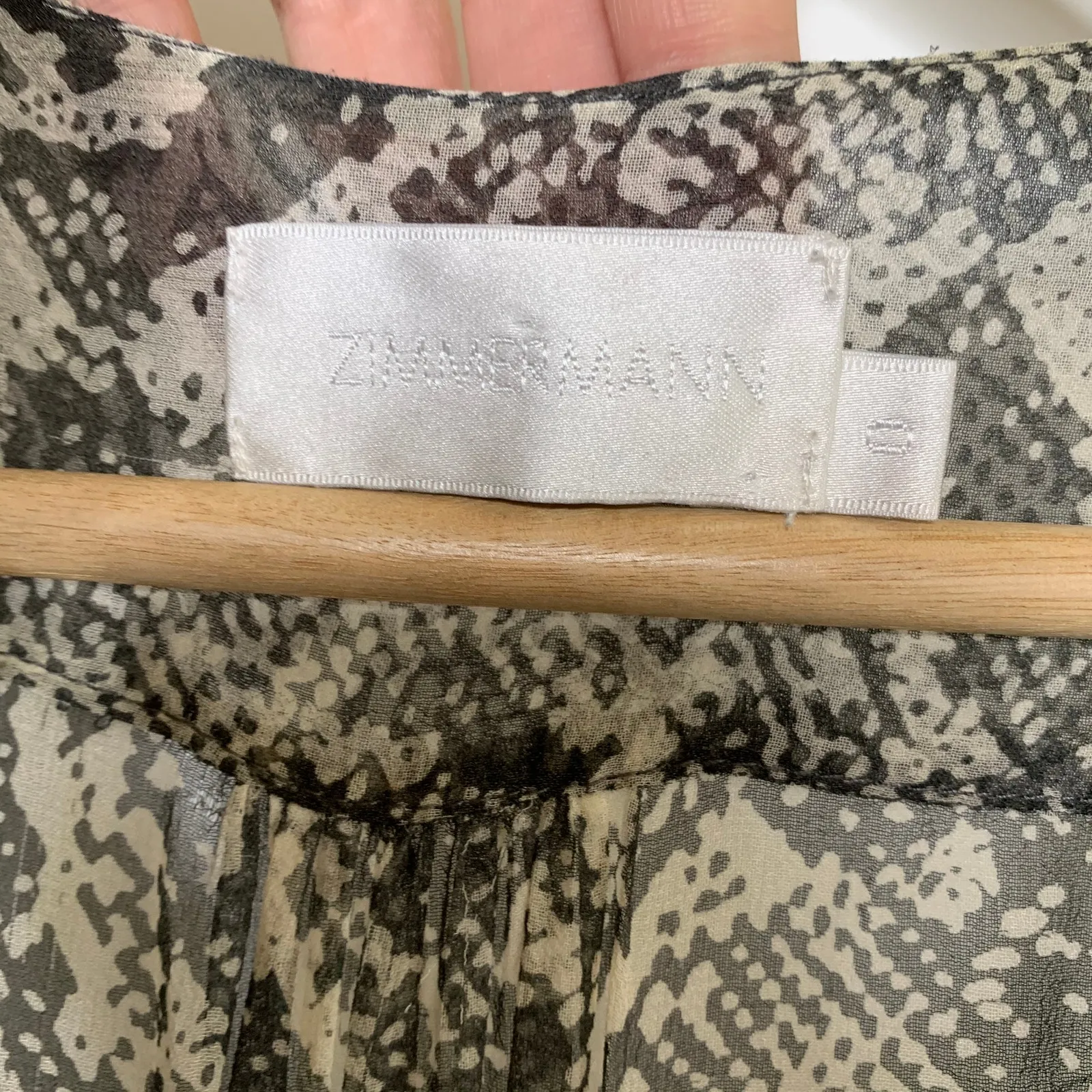 Zimmermann Phython Snake Sheer Silk Wide Leg Jumpsuit Womens 0 - Image 12