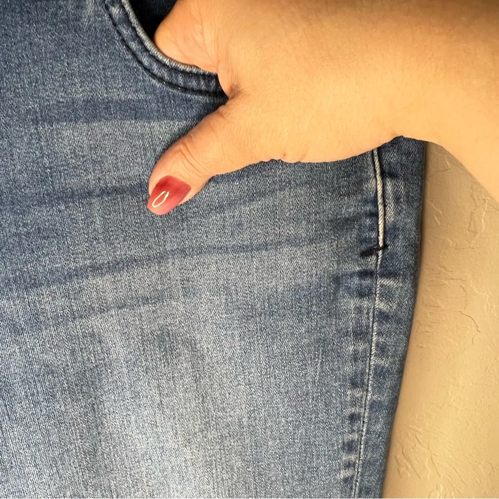 Pilcro for Anthropologie High Rise Bootcut Crop Denim Jeans - Image 8