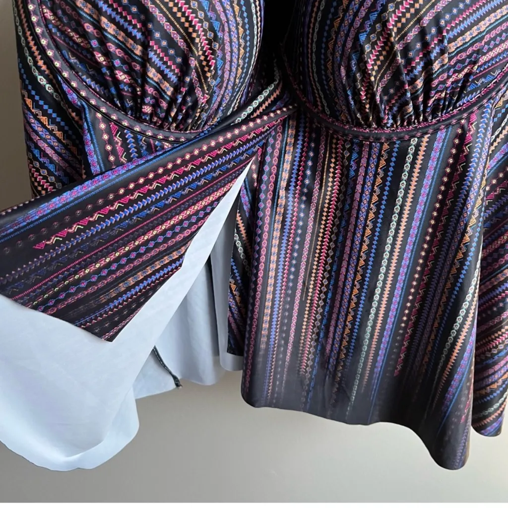 NWT Swimsuits for All Tankini Top Size 22 Purple - Image 2