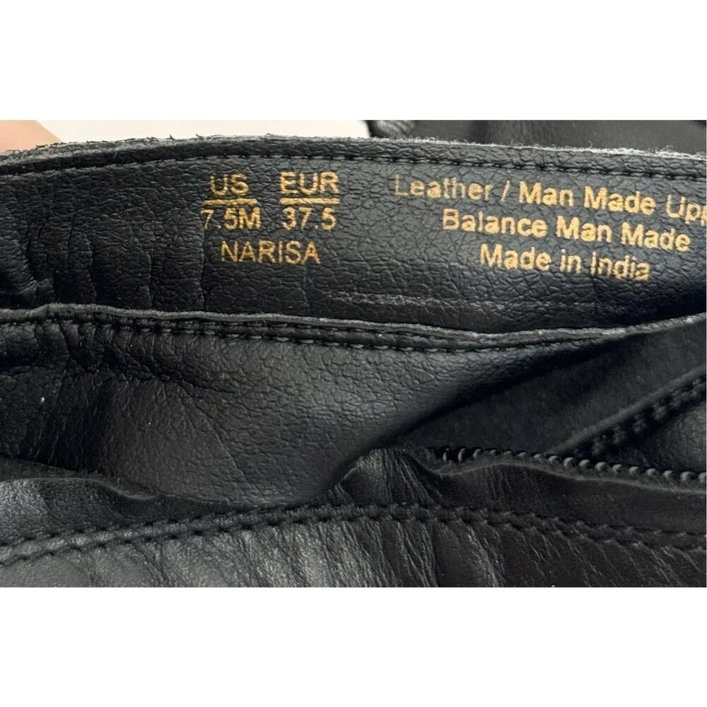 Sam Edelman Over The Knee Boots Size 7.5 Black Leather Narisa‎ Zip Up Block Heel - Image 8