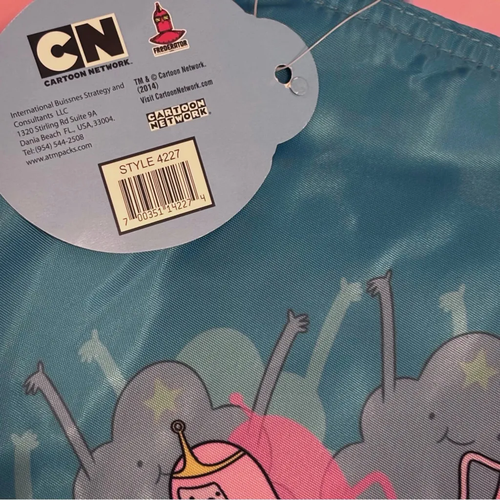 NWT Adventure Time Princesses Blue Purple Pink Tote Canvas Bag - Image 4