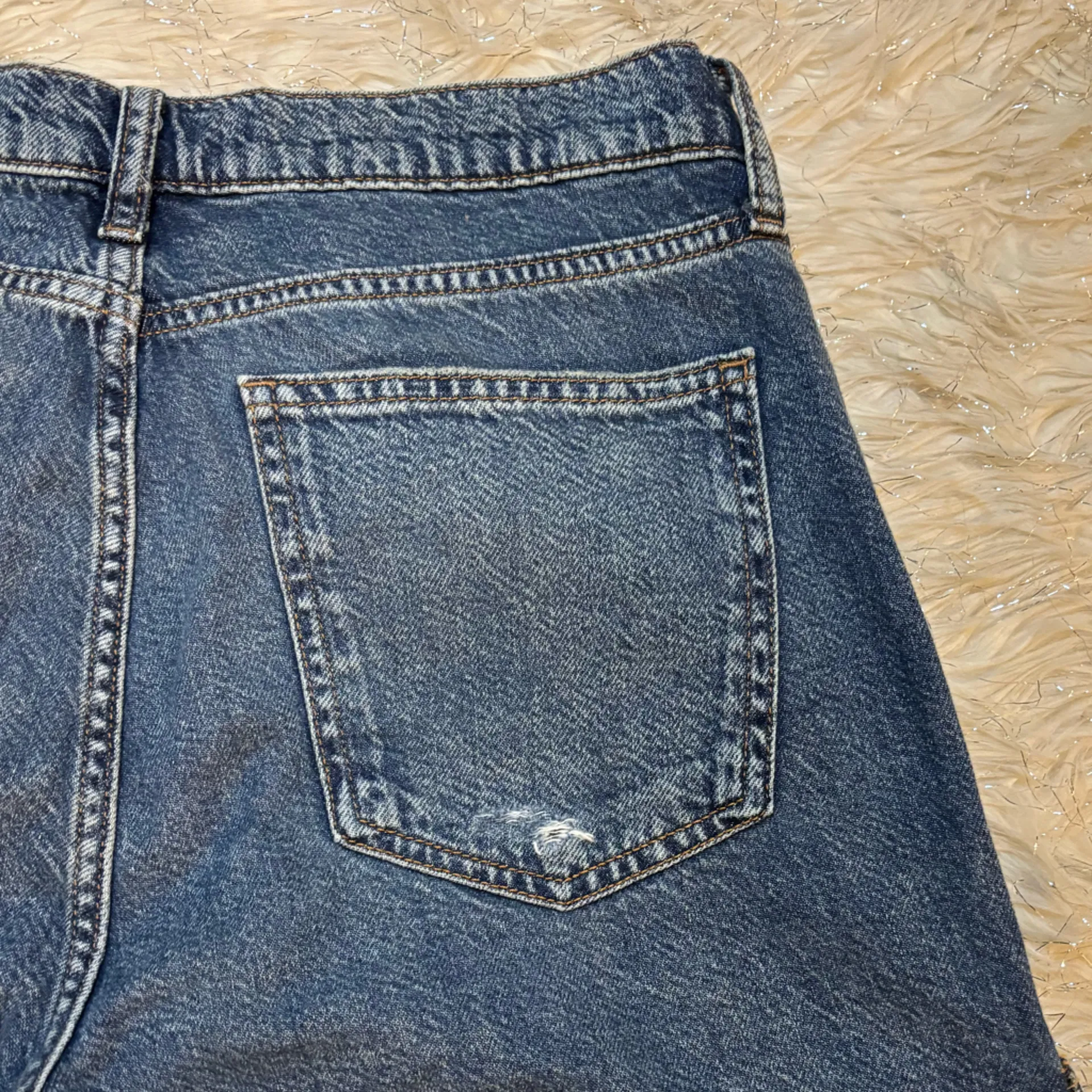 Arizona Jean Company Blue Women’s Low Rise Baggy Cargo Jeans Size 10 - Image 9