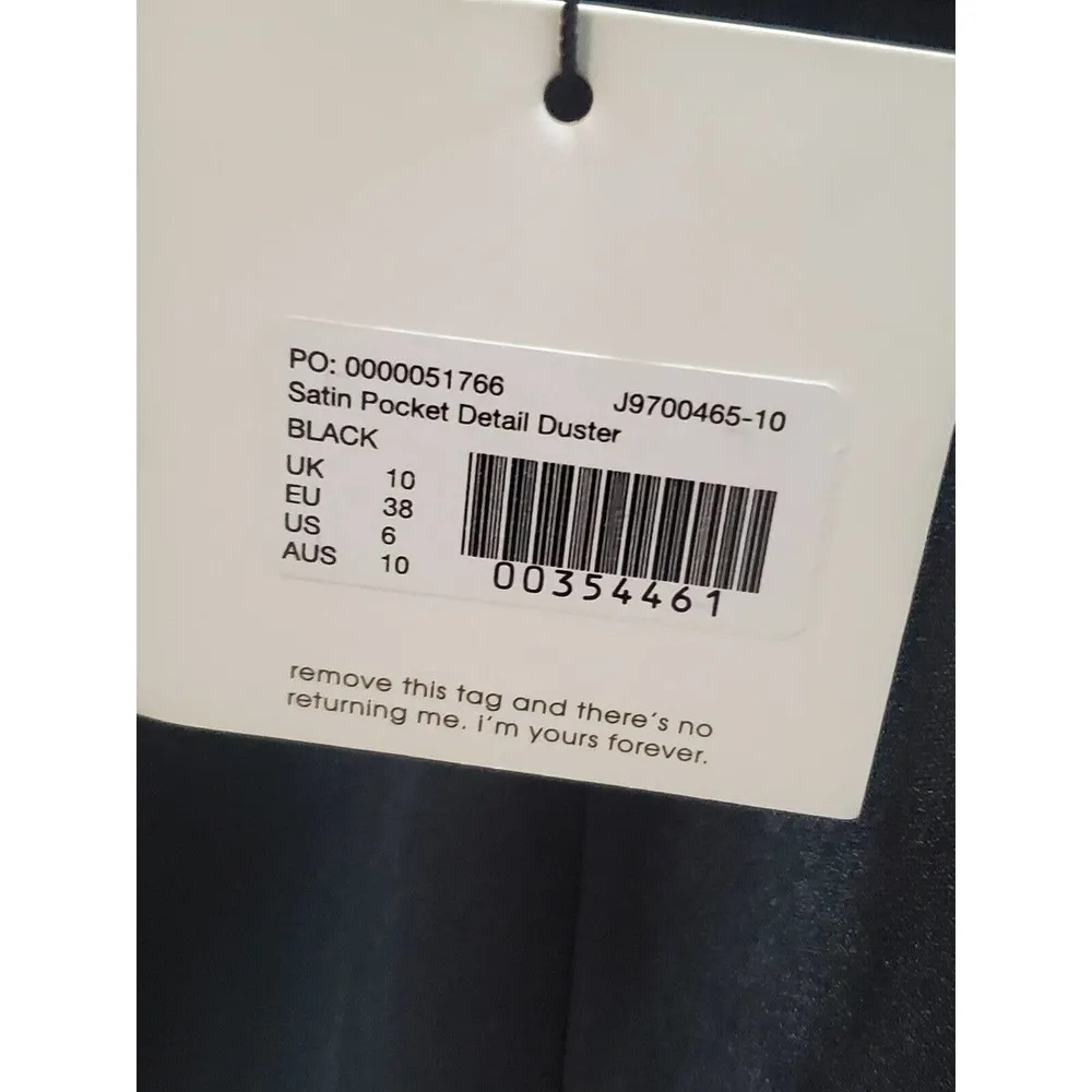 Missguided Women's Black Polyester Long Sleeve Open Front Long Cardigan Size 10 - Image 9