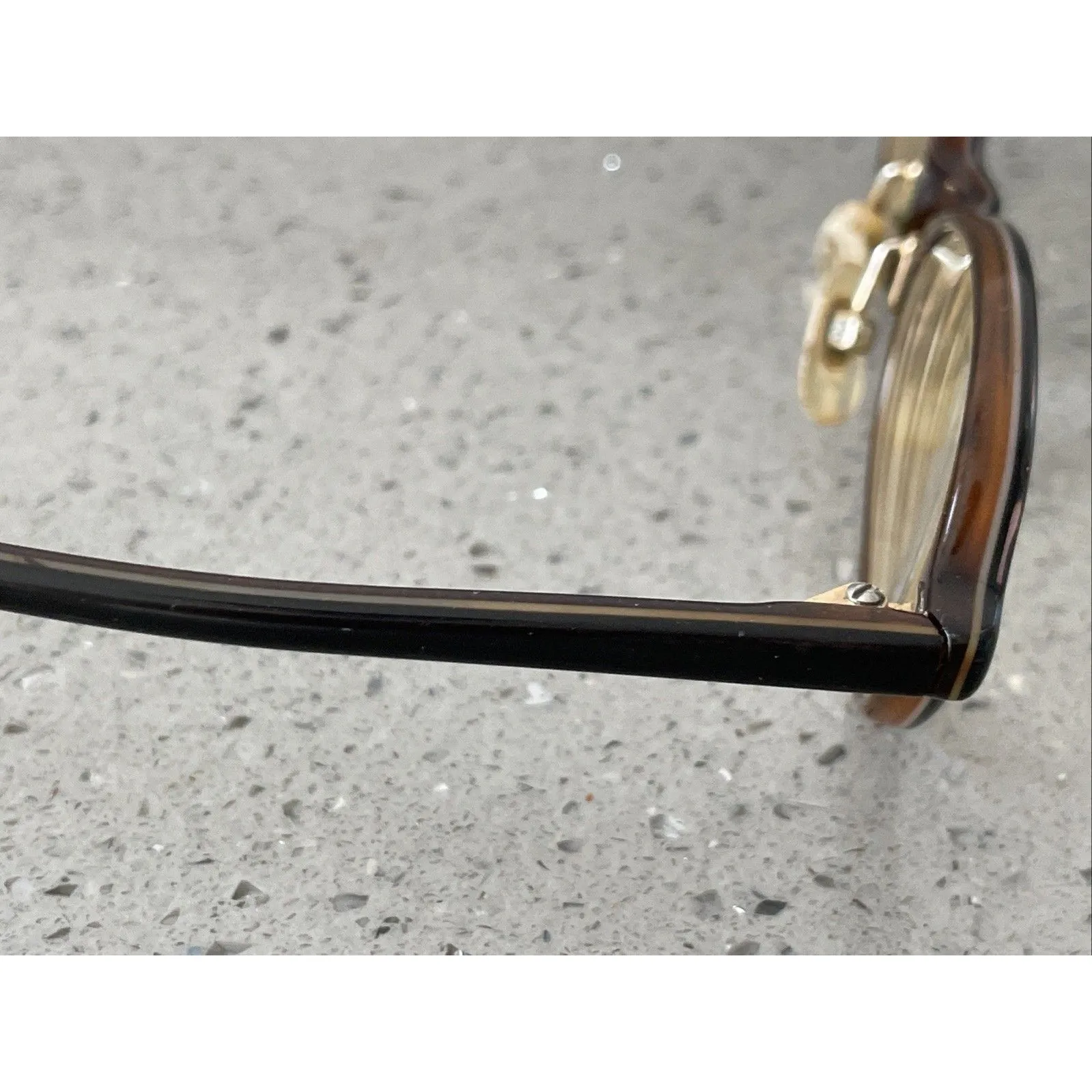 CALVIN KLEIN 641 051 Eyeglasses Frames ONLY  Japan 48-18-140 Black Horn/Brown - Image 10