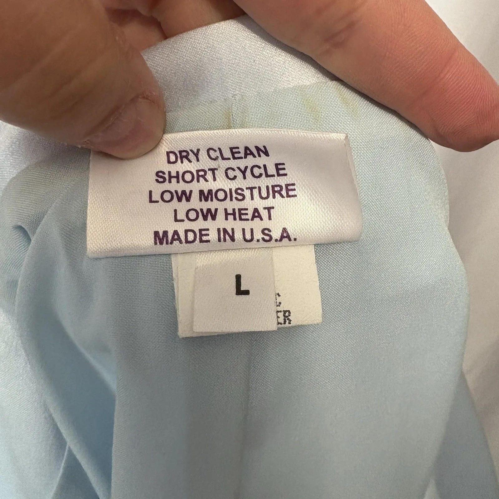 Vintage CW Designs Y2K Baby Blue 3 Pc Suit Jacket Blazer Top Skirt Sparkle Tulle Size undefined - Image 10