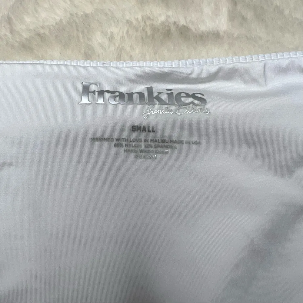 Frankie's Bikinis White Ribbed Bottom small - Image 7