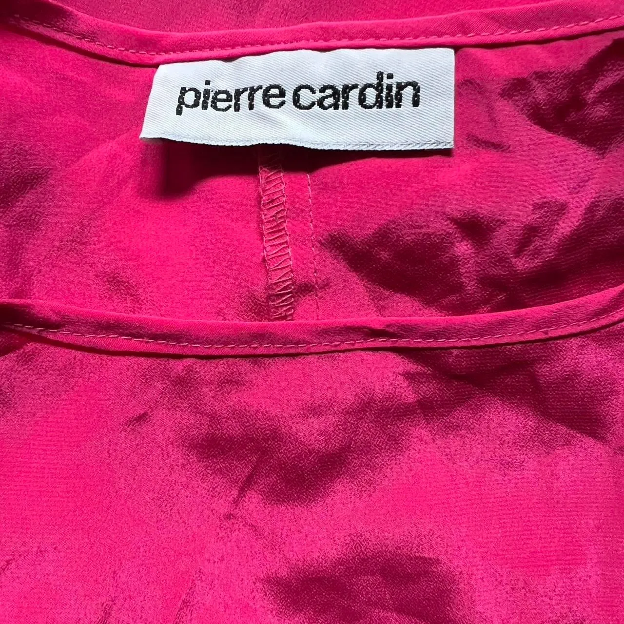 Y2K Pierre Cardin Women's Pink Blouse S barbiecore preppy - Image 5