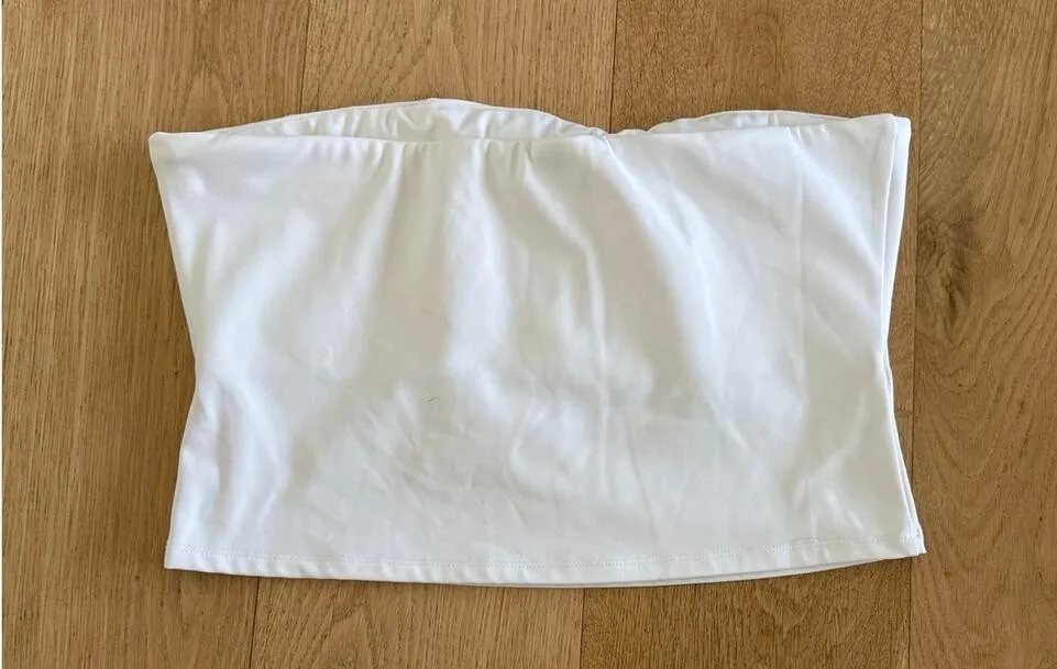 NBD - Strapless Tube Top in White - Image 3