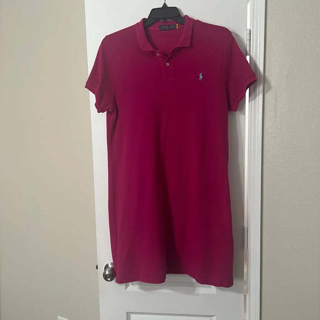 Ralph Lauren Women's Fuchsia Polo Dress - Image 4