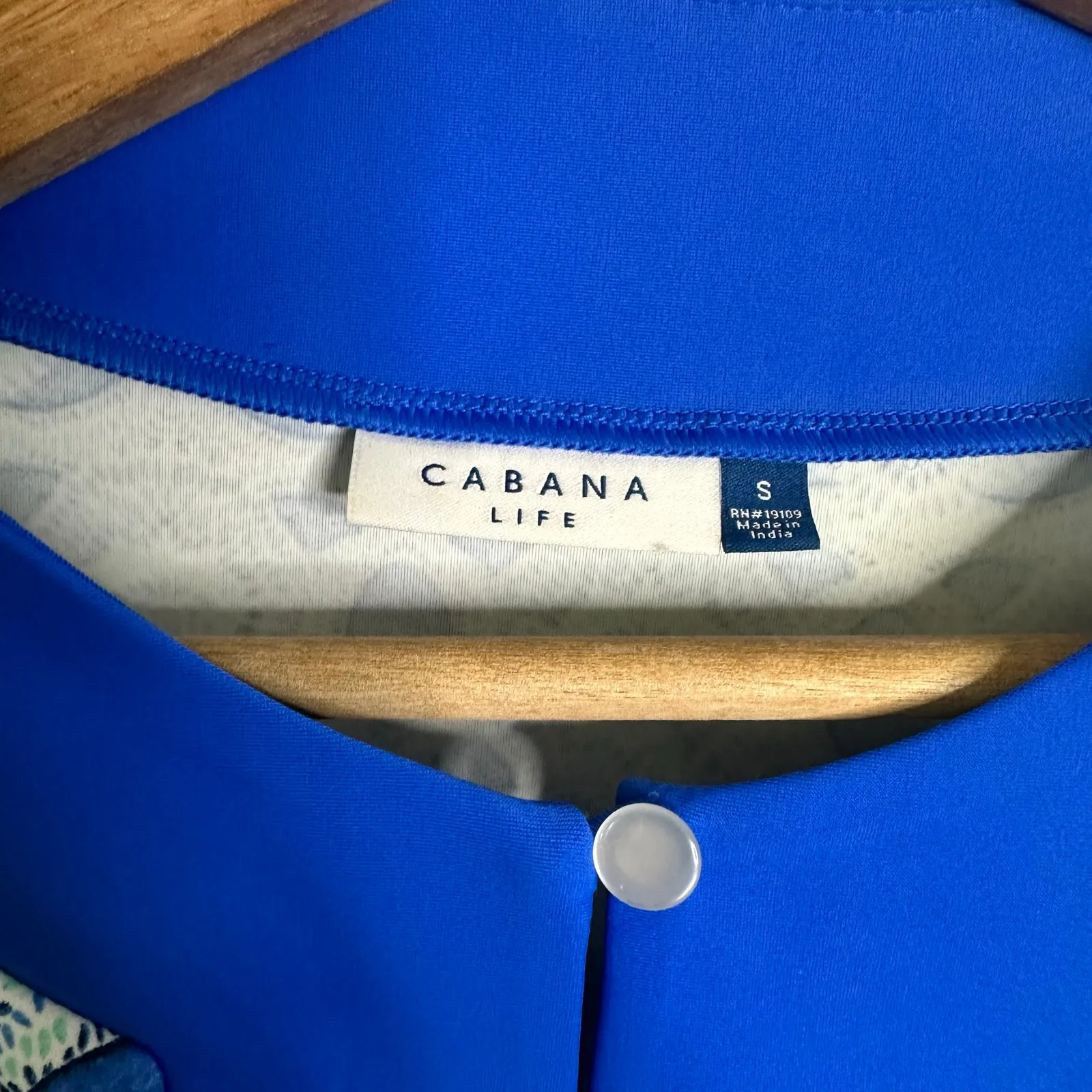 Cabana Life Womens size Small Road Map Cabana UPF 50+ Tunic Dress Resortwear Blue - Image 7