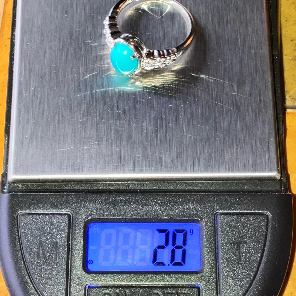 Sleeping Beauty Turquoise Sterling Silver Ring Size 7 Blue - Image 10