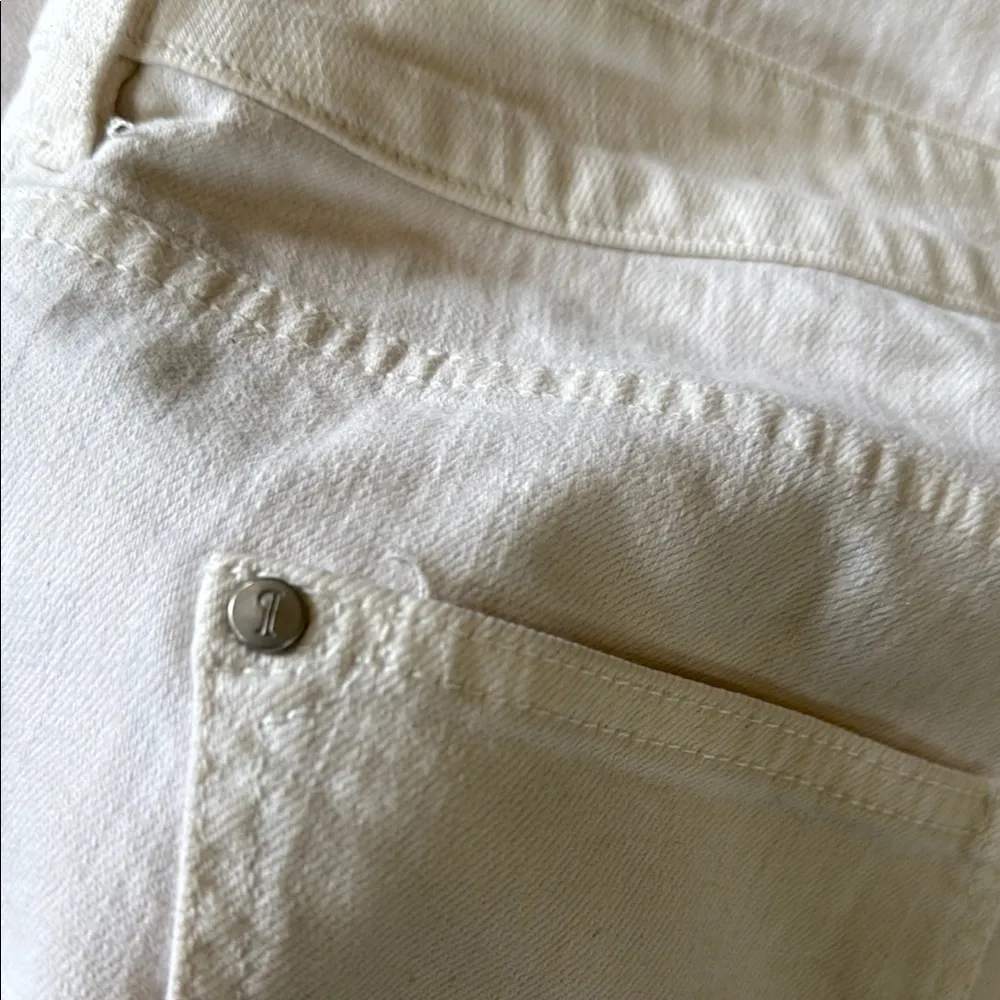 pilcro and the letterspress Cream Wide-Leg Pants with Floral Hem - Image 8