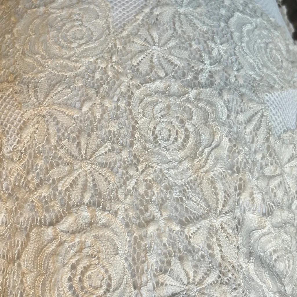 Free People Lace Embrace Column Floral Maxi Skirt White Size Small - Image 7