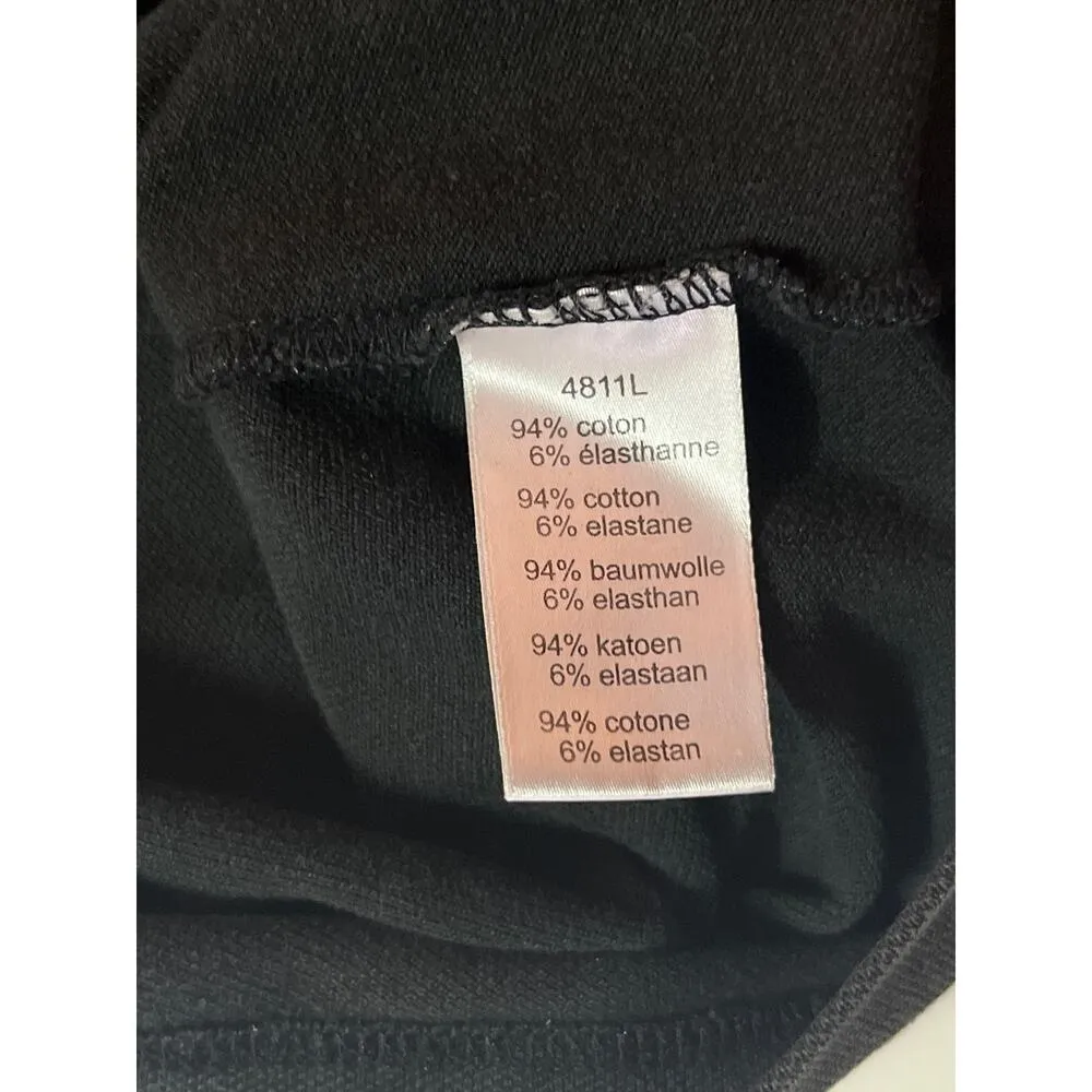 Black Pique Cotton  Polo Dress size 44 with pockets - Image 10