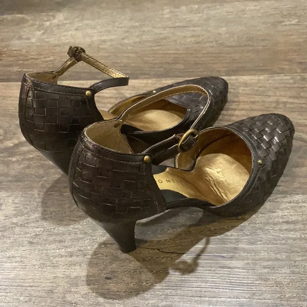 WILL NOT TAKE LESS  Classy Woven-Like Antonio Melani Heels - Image 6