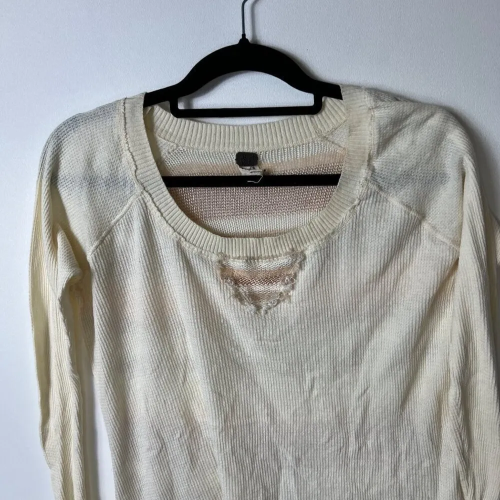 Free people we the‎ free long knit tunic thermal top women’s size small - Image 2