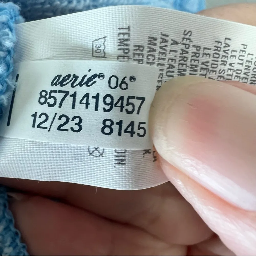 Jogger Style Sweatpants Blue Pull On Elastic Drawstring Waist Comfy NEW Lg - Image 10