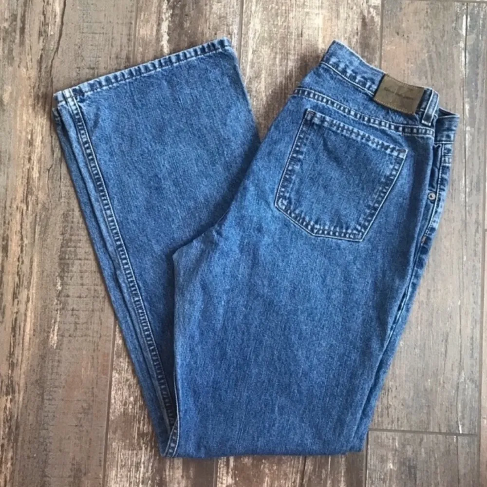 𝅺Vintage Calvin Klein Doublestone Calvin Flare Jeans Size 12 - Image 2