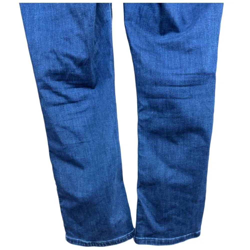 Denim & Co. Signature Perfect Flex Pull-On Jeans Deep Indigo Petite 14 - Image 5