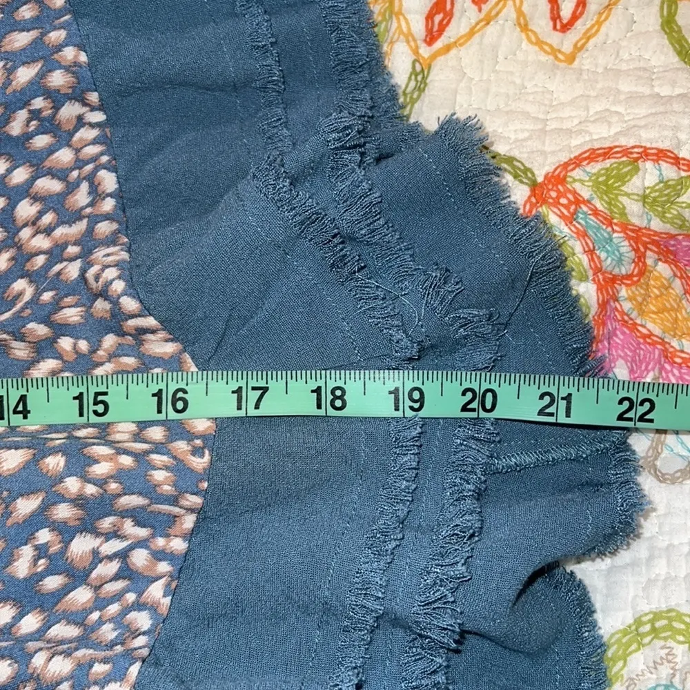 UMGEE medium leopard print skirt pockets front not lined elastic waistband NWT - Image 13