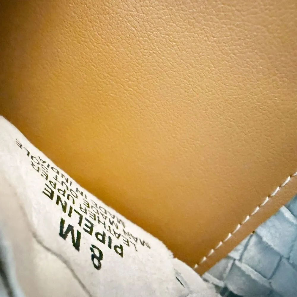 BEACH BY MATISSE | White Woven Slide On Sandals Flats 'Pipeline' | Size 8 Tan - Image 6