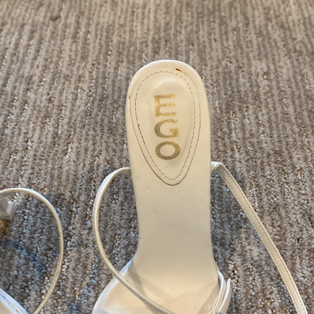 Ego strappy white heels - Image 3