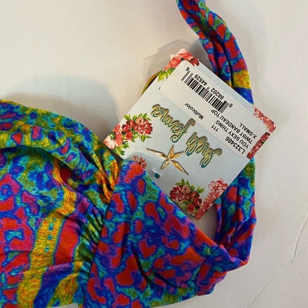 Luli Fama You Sexy Thing‎ Twist Bandeau Bikini Top nwt - Image 3