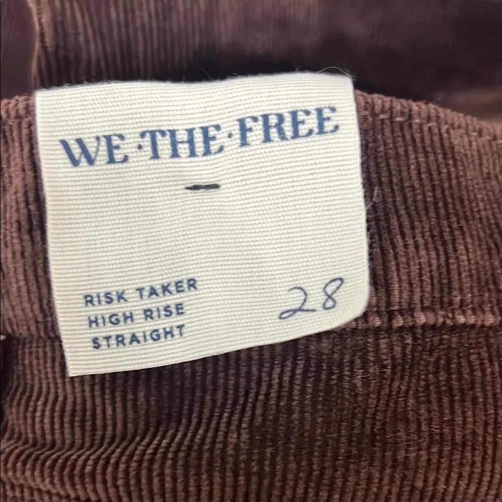 Free People Women's Brown Risk Taker Cord Jeans - Image 3
