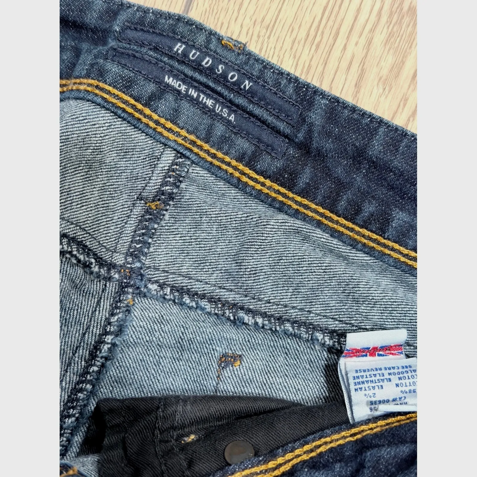 Hudson Jeans Womens Size 30 Dark Wash Denim Skinny Pants Made in USA - Image 5