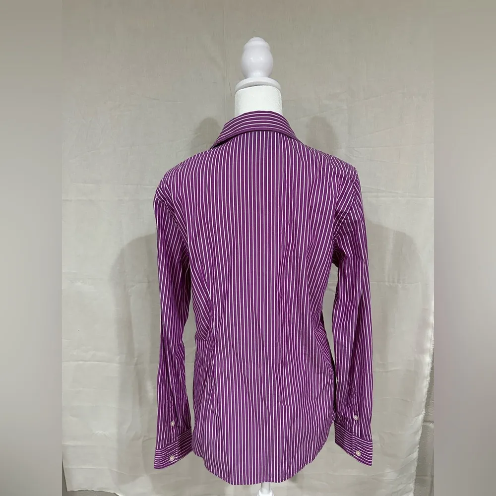 C. Wonder Women’s Purple Striped Button - Image 2