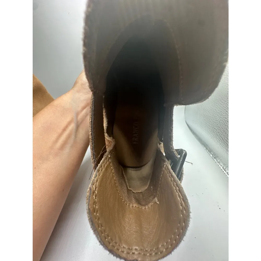 Franco Fortini Niki suede tan women's size 8 ankle boot - Image 7