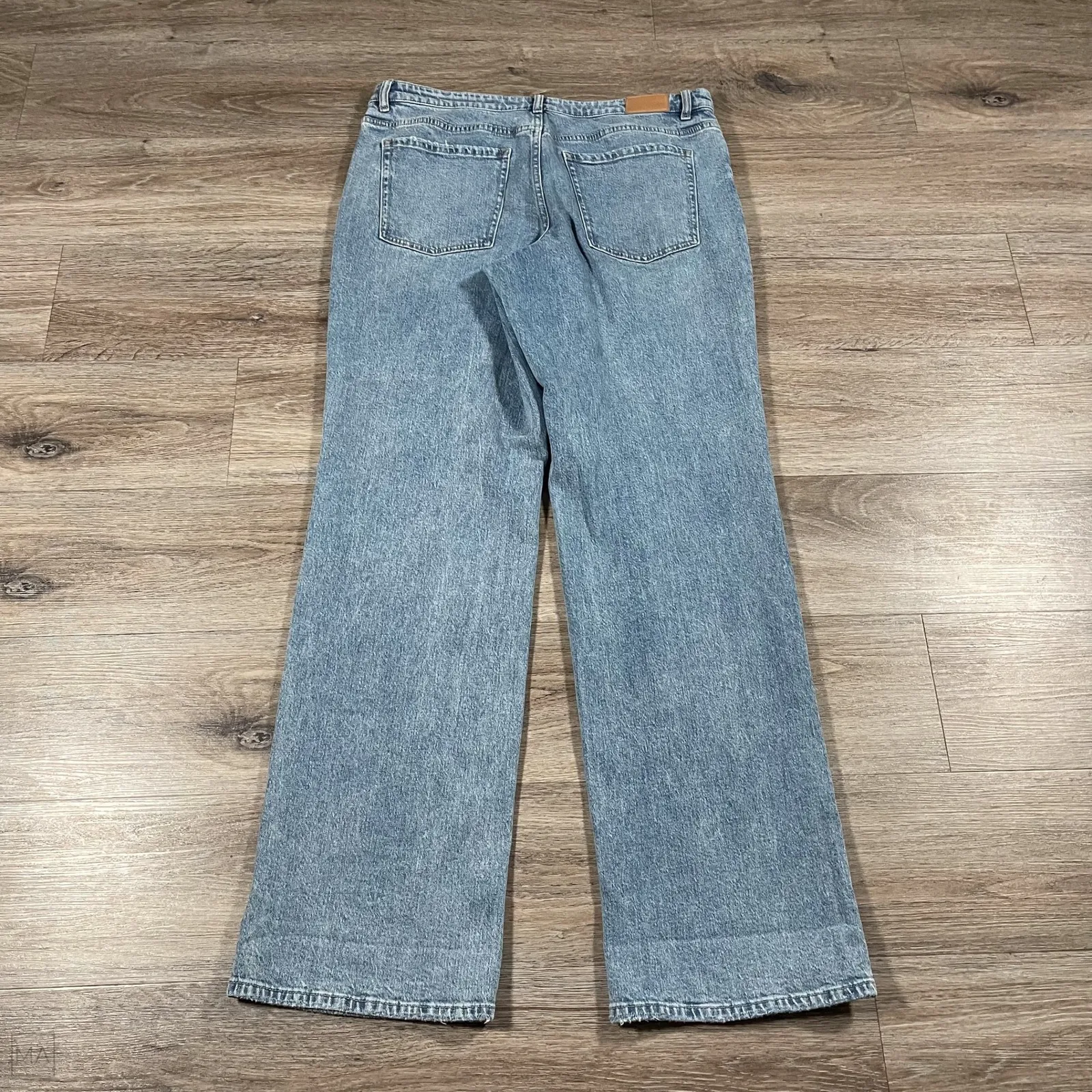 BKE	Women's Jeans Payton Wide Leg Mid Rise Denim Casual 32x32 Blue - Image 8