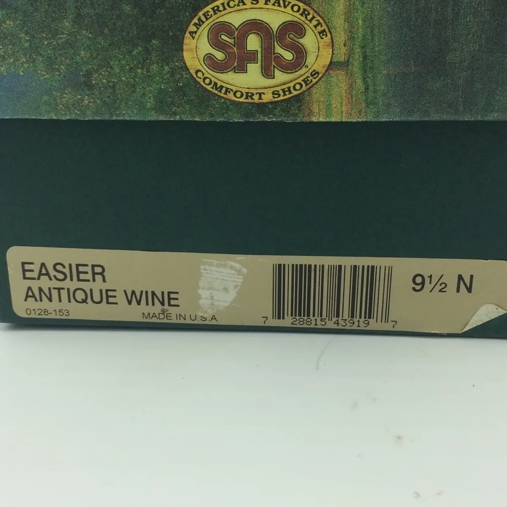 SAS Easier antique wine leather slip on shoes Size 9.5 - Image 2