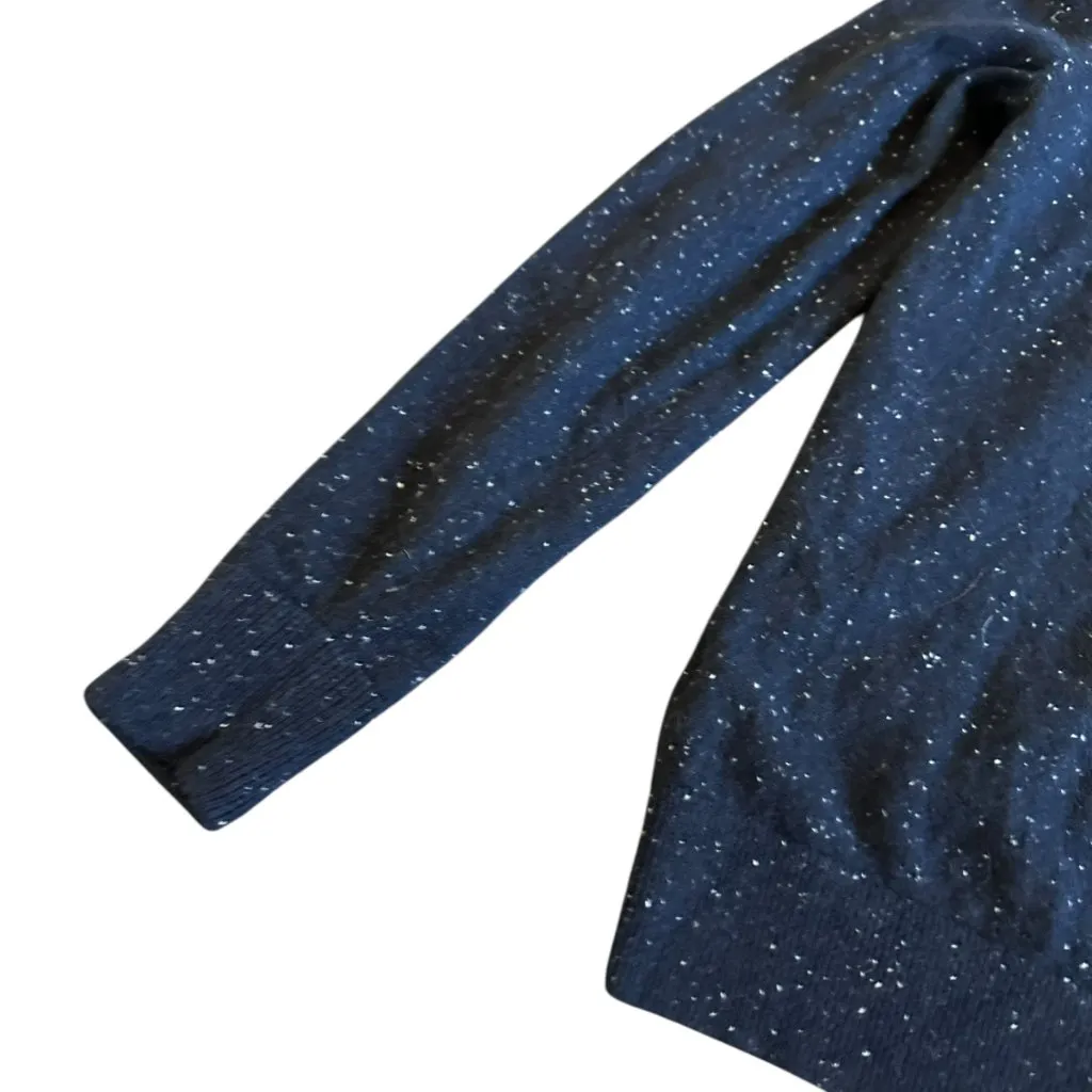 Everlane 100% Cashmere Black Pulloer Sweater Speckled White Stretch Size Small - Image 7