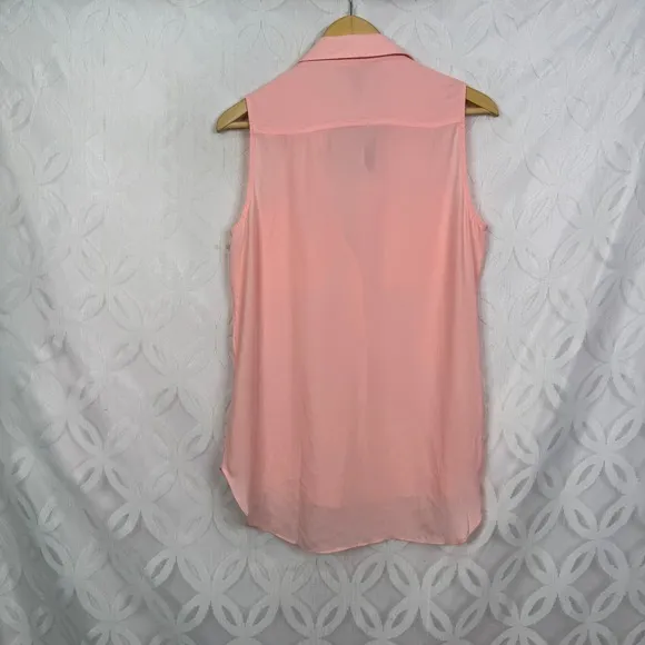 White House‎ Black Market Utility Sleeveless Pink Pearl Tunic Size S NWT - Image 5