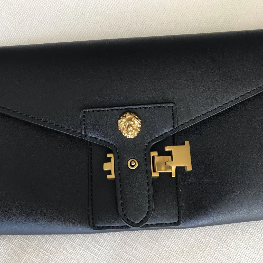Christy Lion Medallion Envelope Clutch Crossbody - Image 10