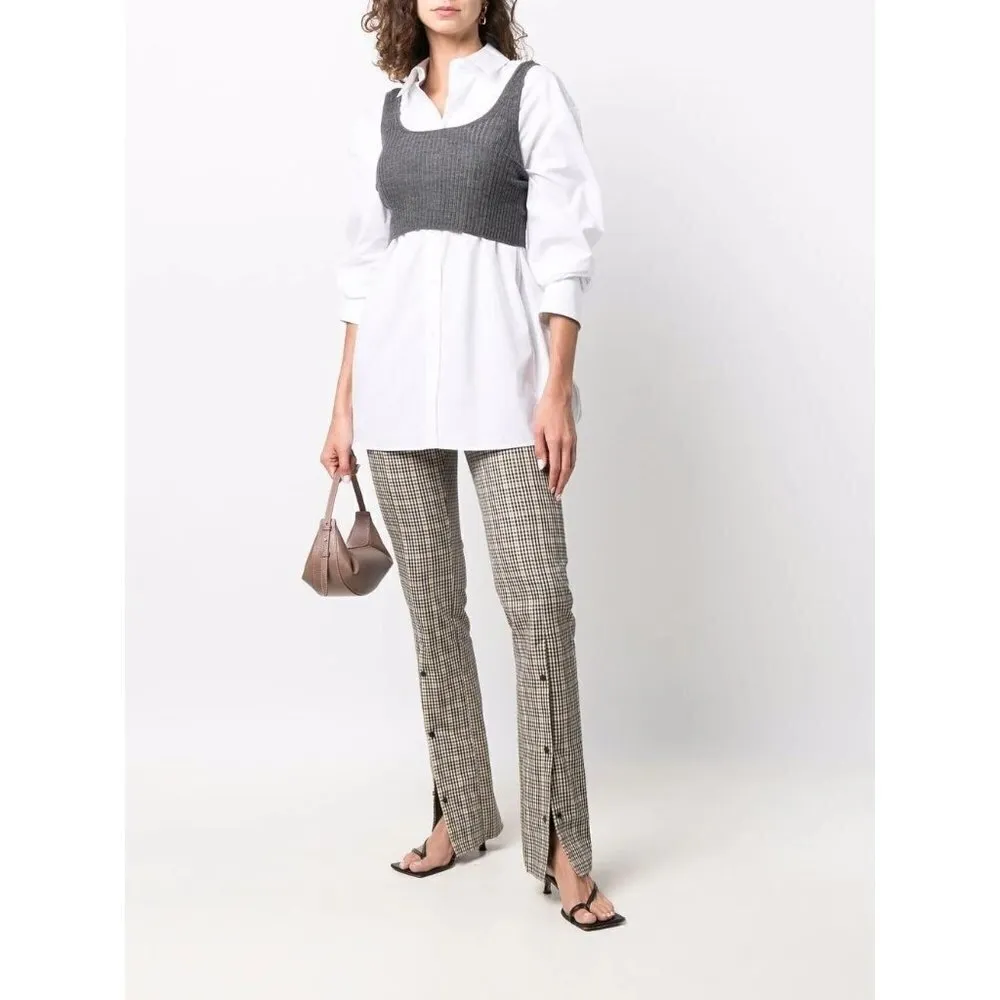 Loulou Studio Espanto Oversized Poplin Shirt in White Small New Womens Top - Image 14