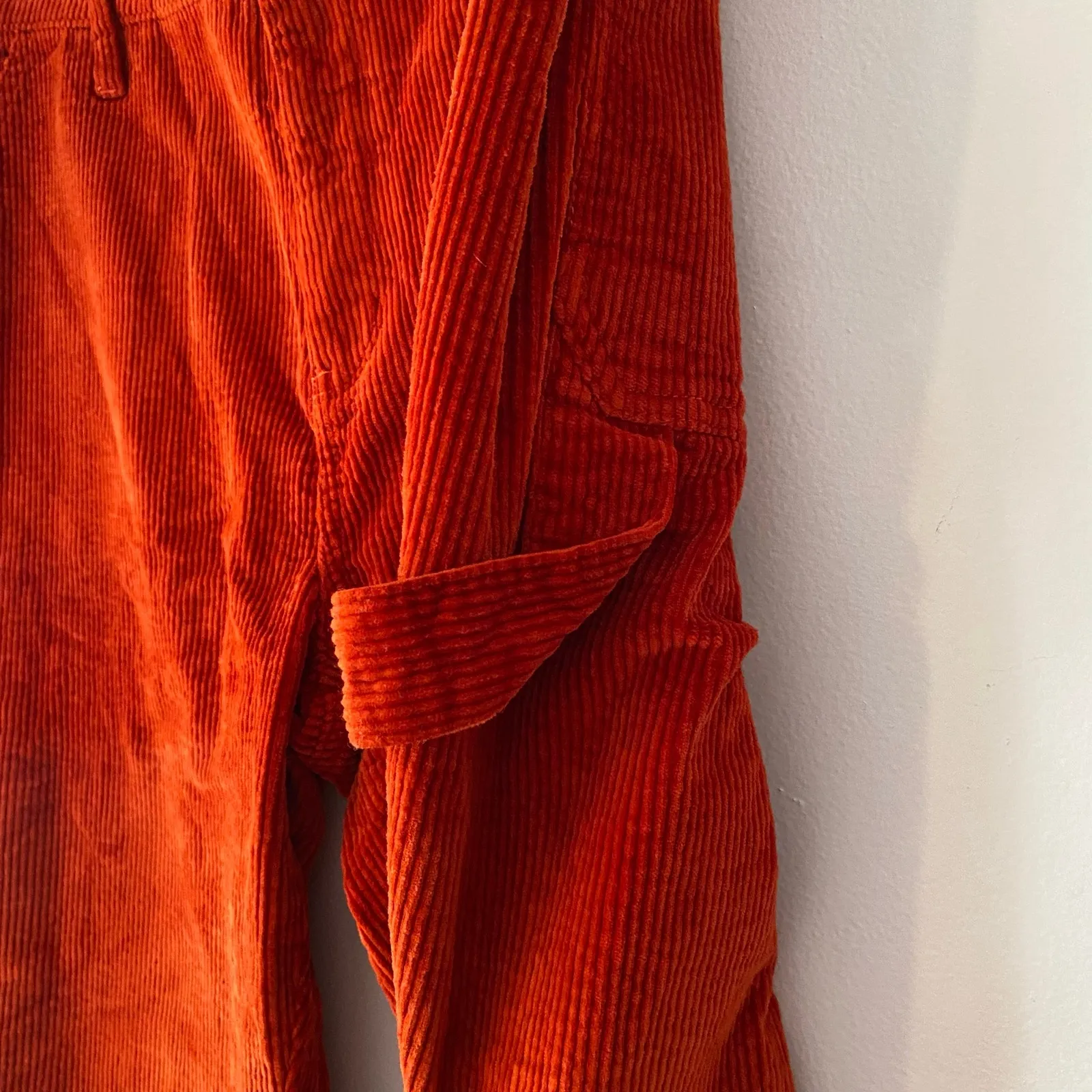 NWT Judy Blue Slim Fit High Waist Red Corduroy Pants Carpenter Women's size 32 - Image 7