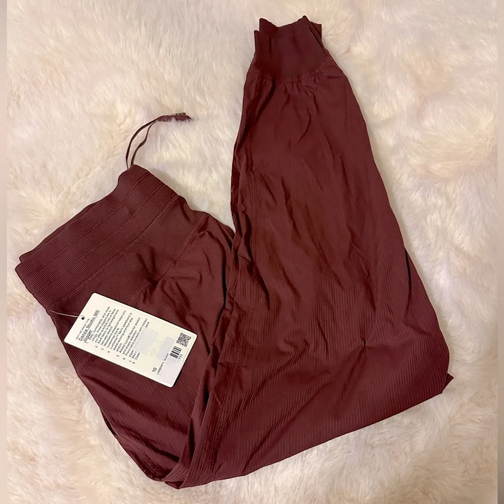 NWT Lululemon Dance Studio Mid-Rise Jogger / Red Merlot - Image 6