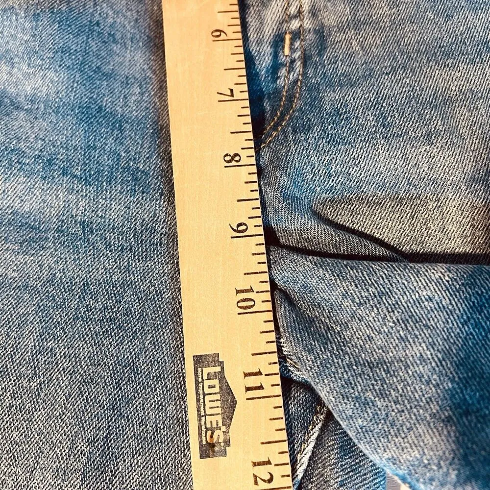 Old Navy Jeans Womens 12 Blue Denim OG Loose High Rise Baggy Retro 32x27 - Image 8